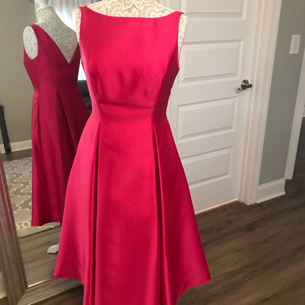 Adrianna Papell A-line, pleated Dress